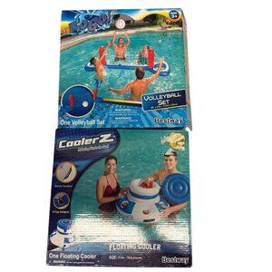 H2OGO! Volleyball Set & CoolerZ Floating Cooler By Bestway